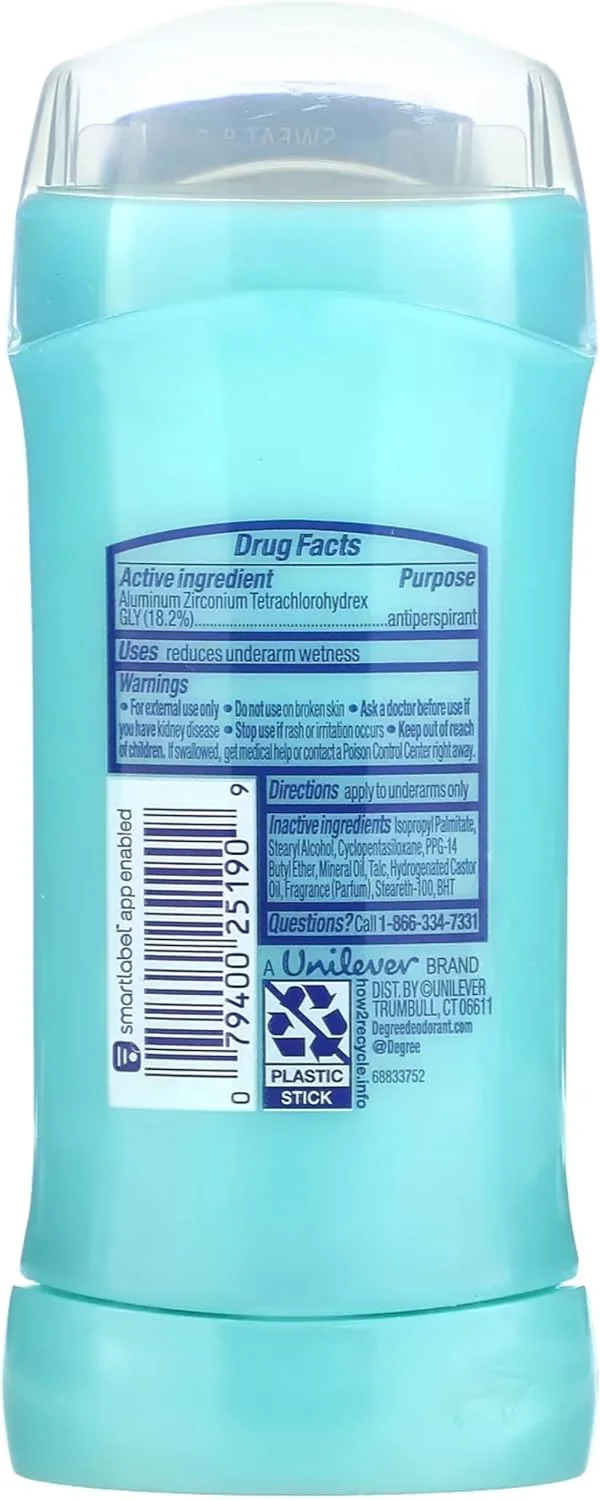 دئودورانت ضد تعریق زنانه Degree، جامد نامرئی، بسته دوقلو، رایحه Shower Clean، 73 گرم (بسته 3 عددی) دئودورانت ضد تعریق زنانه Degree، جامد نامرئی، بسته دوقلو، رایحه Shower Clean، 73 گرم (بسته 3 عددی)