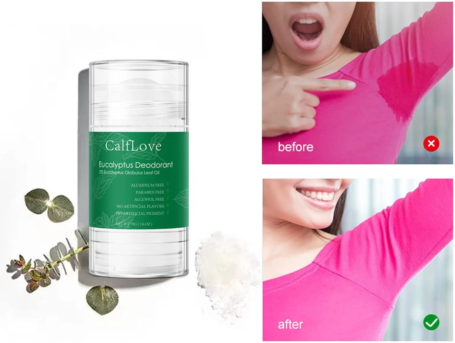 استیک دئودورانت طبیعی مردانه، فرمول گیاهی بدون تست حیوانی، به آرامی و به طور موثر با بوی عرق مبارزه می کند، طراوت ماندگار، بدون آلومینیوم، 1 عدد، 75 گرم