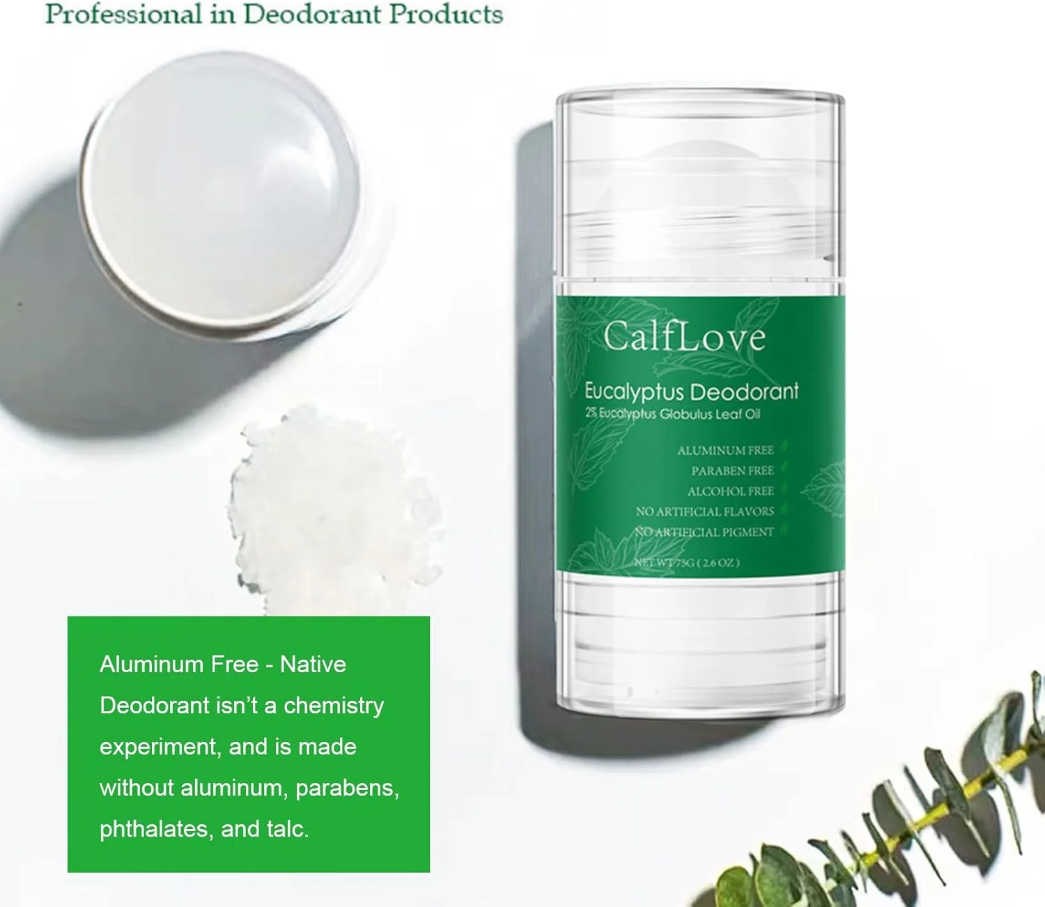 استیک دئودورانت طبیعی مردانه، فرمول گیاهی بدون تست حیوانی، به آرامی و به طور موثر با بوی عرق مبارزه می کند، طراوت ماندگار، بدون آلومینیوم، 1 عدد، 75 گرم