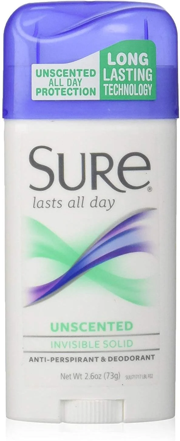 مام ضد تعریق و دئودورانت جامد نامرئی Sure، بدون رایحه، 76.5 گرم (بسته 12 عددی) مام ضد تعریق و دئودورانت جامد نامرئی Sure، بدون رایحه، 76.5 گرم (بسته 12 عددی)