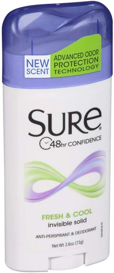 دئودورانت Sure، جامد نامرئی، طراوت و خنکی، 76 میلی لیتر (بسته 3 عددی) دئودورانت Sure، جامد نامرئی، طراوت و خنکی، 76 میلی لیتر (بسته 3 عددی)