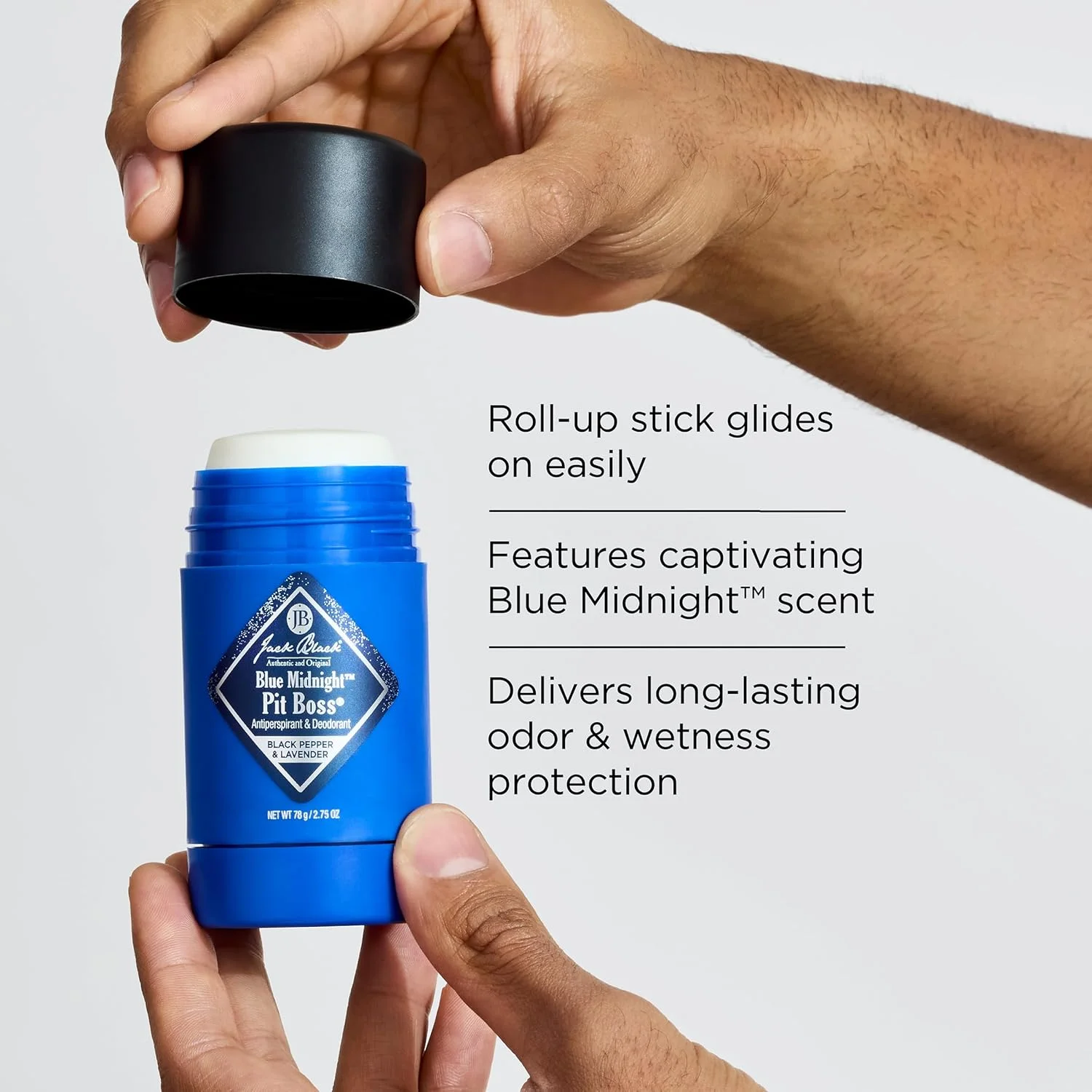 دئودورانت مردانه جک بلک پیت باس، دئودورانت استیکی مردانه، ضد تعریق مردانه، حداکثر کنترل بو و عرق، محافظت طولانی مدت دئودورانت مردانه جک بلک پیت باس، دئودورانت استیکی مردانه، ضد تعریق مردانه، حداکثر کنترل بو و عرق، محافظت طولانی مدت
