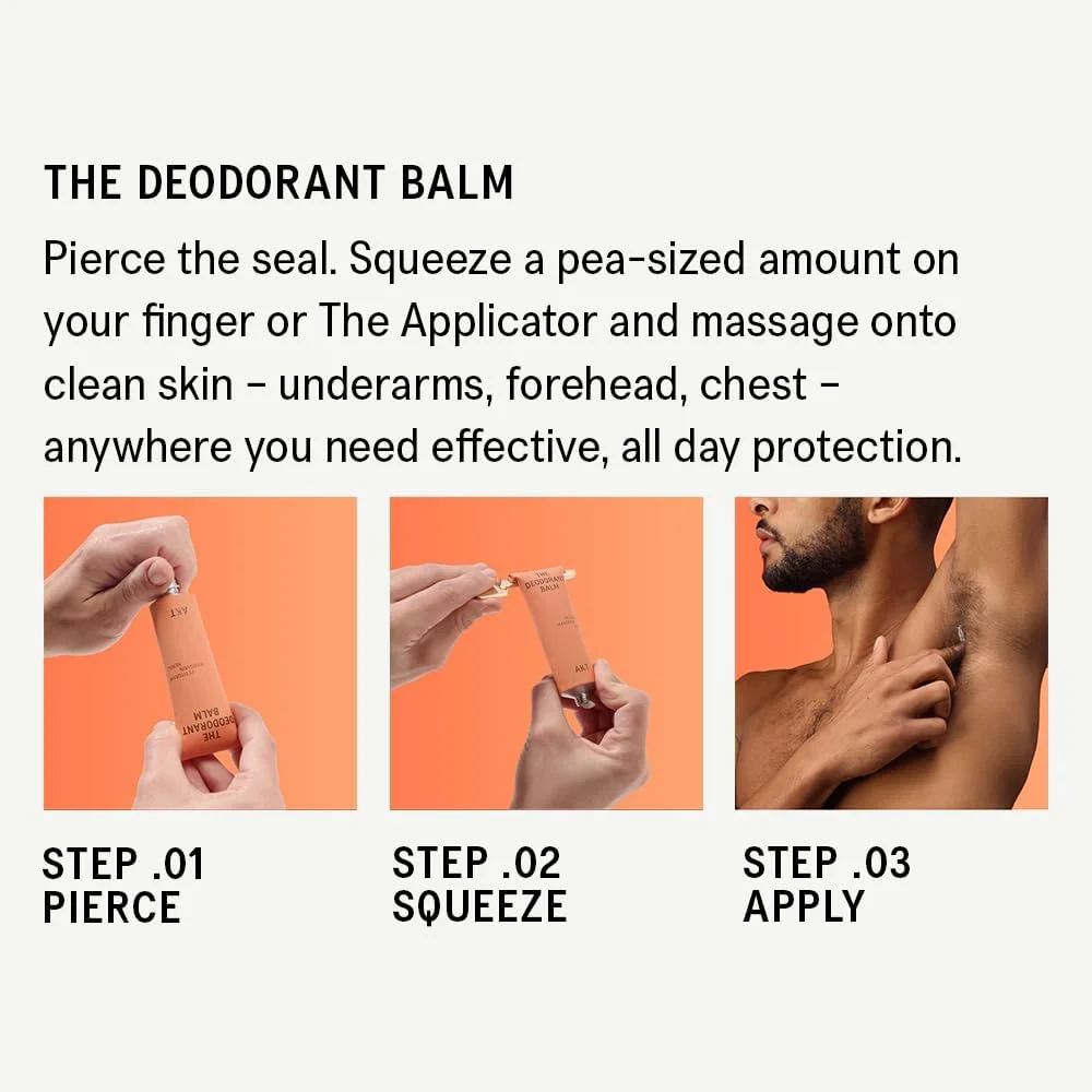 AKT، بالم دئودورانت. دئودورانت طبیعی چند منظوره و برنده جایزه. بدون پلاستیک. بدون جنسیت. بدون آلومینیوم. 100% موثر — هر تیوب تا 3 ماه دوام می آورد. SC.03 THE ONSEN. 50ml AKT، بالم دئودورانت. دئودورانت طبیعی چند منظوره و برنده جایزه. بدون پلاستیک. بدون جنسیت. بدون آلومینیوم. 100% موثر — هر تیوب تا 3 ماه دوام می آورد. SC.03 THE ONSEN. 50ml