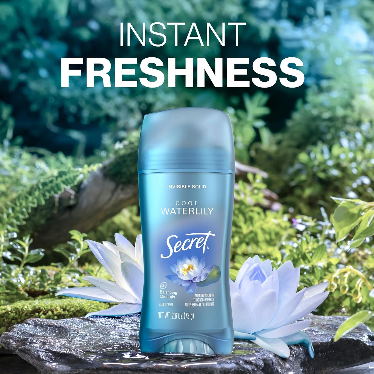 دئودورانت ضد تعریق زنانه سکرت فرش، محافظت 72 ساعته در برابر عرق و بو، طراوت فوری و ملایم، مواد معدنی متعادل کننده PH، جامد نامرئی، رایحه نیلوفر آبی خنک، 74 گرم (بسته 3 عددی) دئودورانت ضد تعریق زنانه سکرت فرش، محافظت 72 ساعته در برابر عرق و بو، طراوت فوری و ملایم، مواد معدنی متعادل کننده PH، جامد نامرئی، رایحه نیلوفر آبی خنک، 74 گرم (بسته 3 عددی)