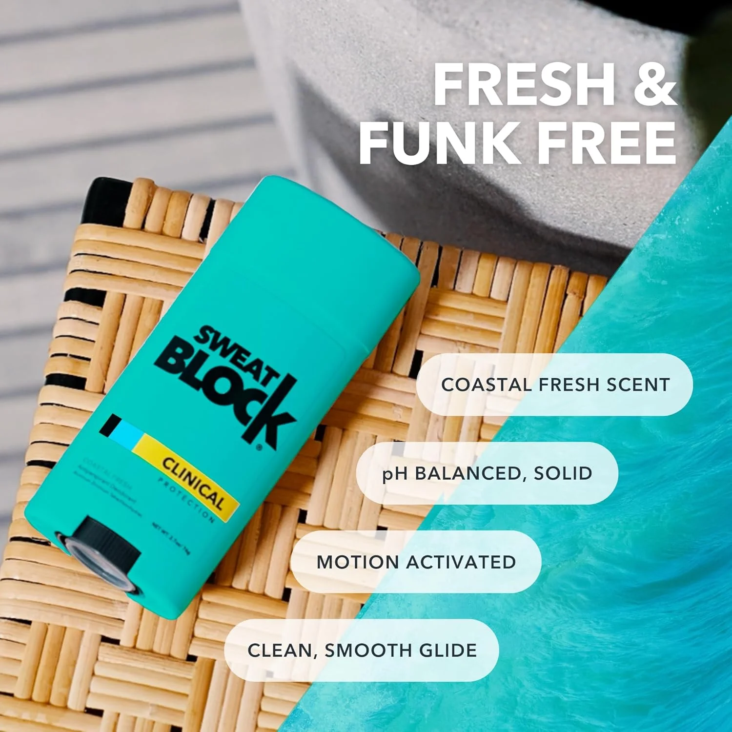 سیستم ضد تعریق و دئودورانت کلینیکال حداکثر SWEATBLOCK، درمان هایپرهیدروزیس، تعریق بیش از حد و بوی بد زیر بغل - (10) دستمال مرطوب ضد تعریق DRIBOOST [PM] + (1) کلینیکال