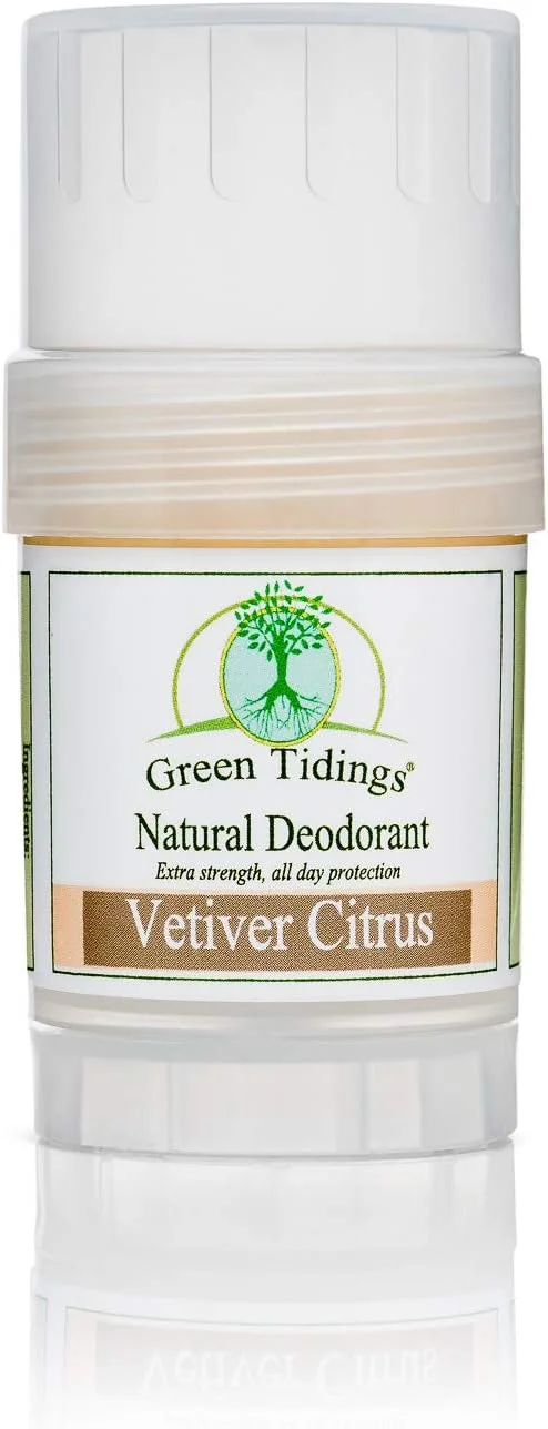 دئودورانت طبیعی گرین تایدینگز - وتیور مرکبات 30 گرم - قدرت فوق العاده، محافظت تمام روز - وگان - بدون تست حیوانی - بدون آلومینیوم - بدون پارابن - غیر سمی - تیوب لوسیون جامد دئودورانت طبیعی گرین تایدینگز - وتیور مرکبات 30 گرم - قدرت فوق العاده، محافظت تمام روز - وگان - بدون تست حیوانی - بدون آلومینیوم - بدون پارابن - غیر سمی - تیوب لوسیون جامد