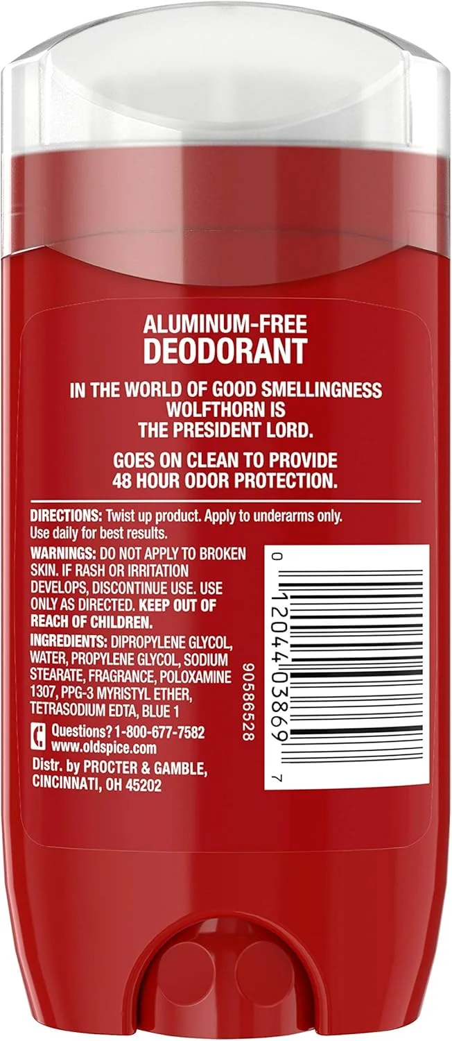 دئودورانت مردانه اولد اسپایس، رایحه ولف‌تورن، مجموعه وایلد، 85 گرم، بسته 3 عددی