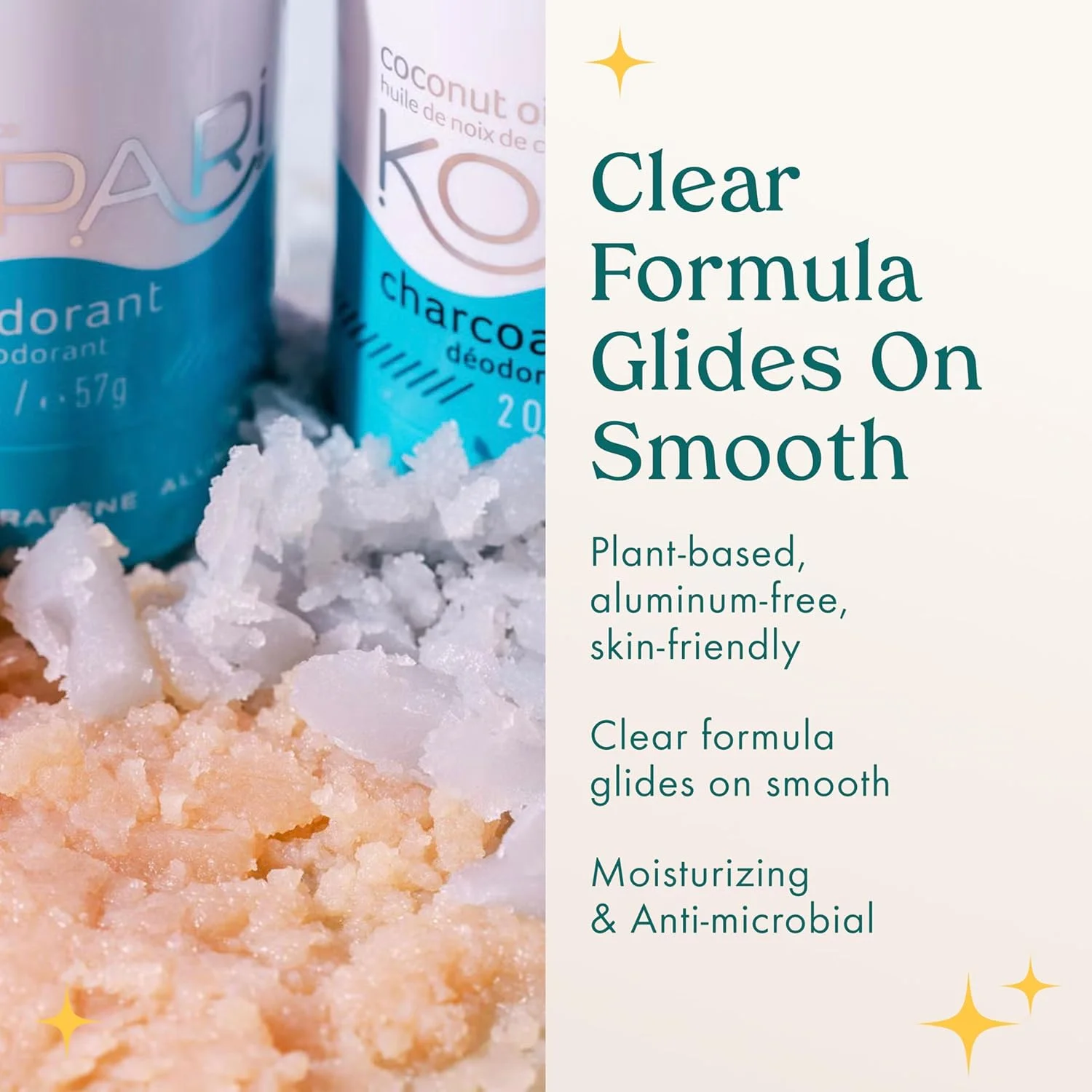 دئودورانت بدون آلومینیوم کوپاری مدل Beach | غیر سمی، بدون پارابن، بدون گلوتن و بدون تست حیوانی، مناسب آقایان و بانوان | ساخته شده با روغن نارگیل ارگانیک | 2.0oz دئودورانت بدون آلومینیوم کوپاری مدل Beach | غیر سمی، بدون پارابن، بدون گلوتن و بدون تست حیوانی، مناسب آقایان و بانوان | ساخته شده با روغن نارگیل ارگانیک | 2.0oz