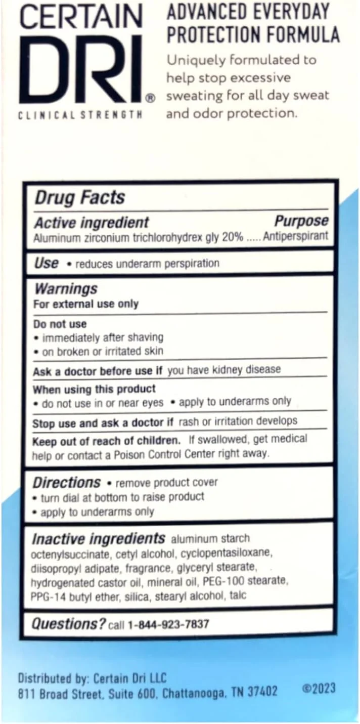 دئودورانت ضد تعریق بالینی با قدرت روزانه Certain Dri، 74 گرم (بسته 2 عددی) دئودورانت ضد تعریق بالینی با قدرت روزانه Certain Dri، 74 گرم (بسته 2 عددی)