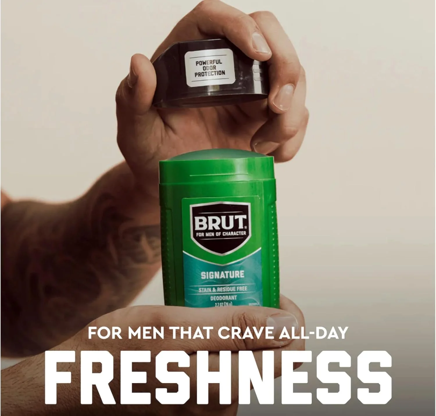 دئودورانت جامد بیضی شکل بروت 64 گرم - محافظت 24 ساعته با تریمکس (3 عدد) رایحه اصلی بسته 3 عددی