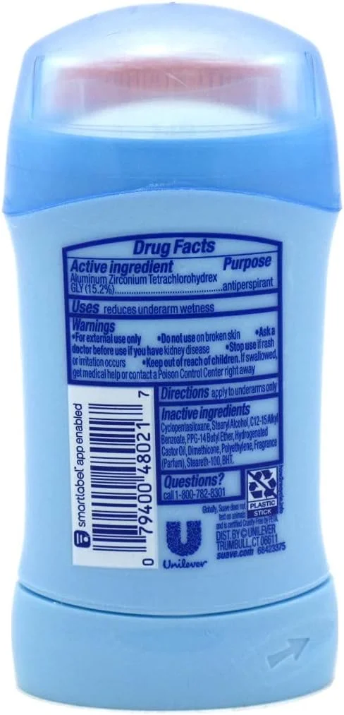 دئودورانت جامد نامرئی کنیپل Suave با رایحه تروپیکال پارادایس، ماندگاری 48 ساعته، 34 گرم (بسته 2 عددی)