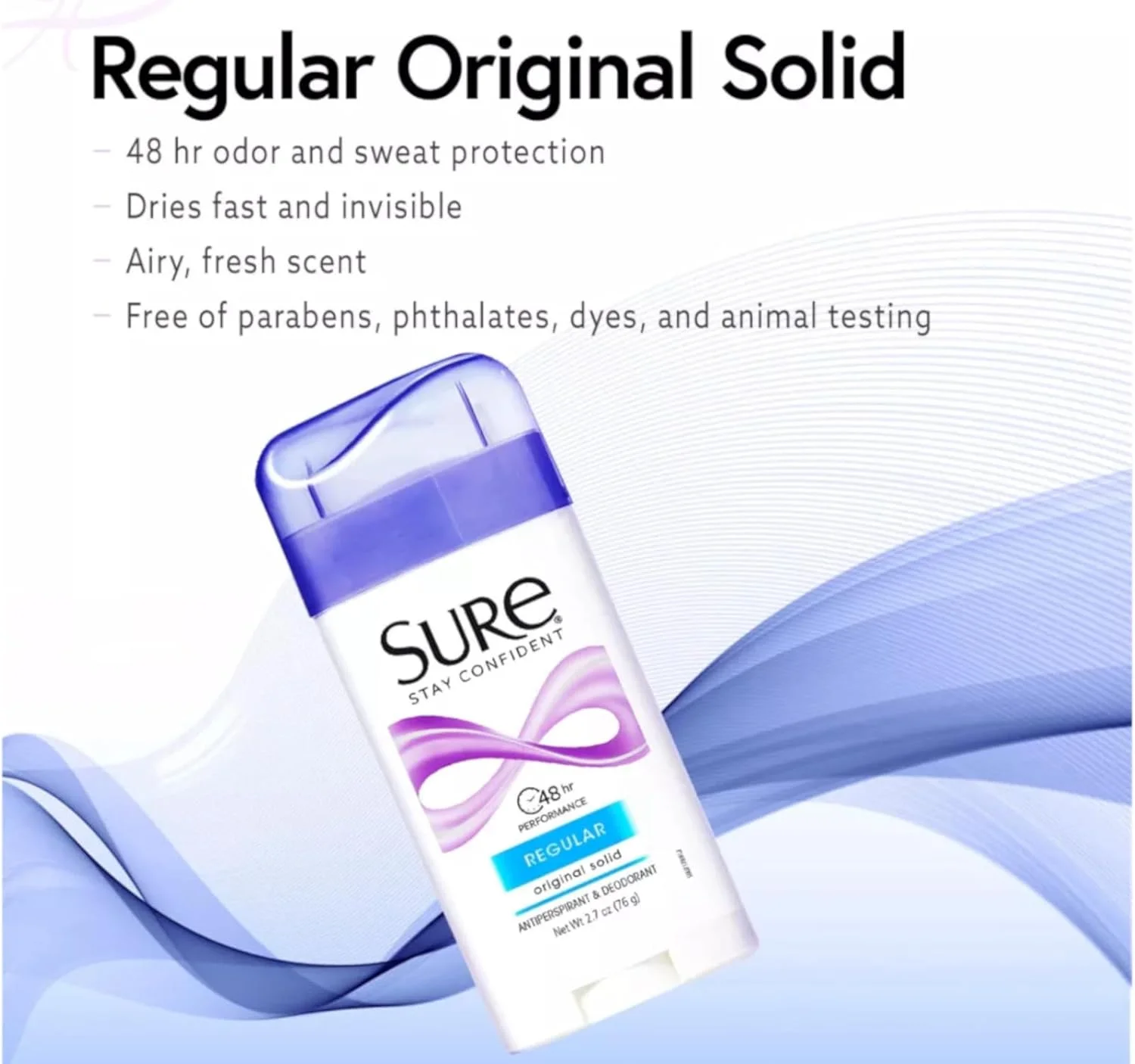 استیک ضد تعریق و دئودورانت Sure Original Solid Regular، 76 گرم (بسته 7 عددی)