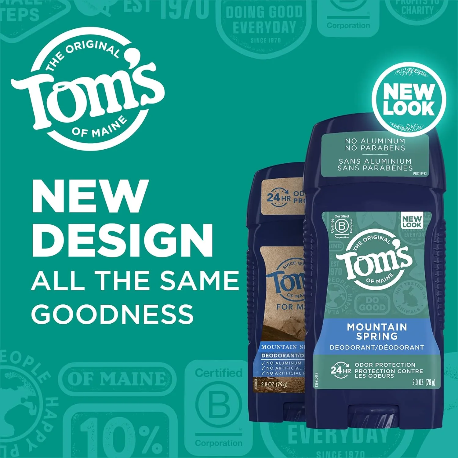 مام ضد تعریق طبیعی و ماندگار بدون آلومینیوم مردانه Tom's of Maine، رایحه چشمه کوهستانی، 80 گرم (بسته بندی ممکن است متفاوت باشد) مام ضد تعریق طبیعی و ماندگار بدون آلومینیوم مردانه Tom's of Maine، رایحه چشمه کوهستانی، 80 گرم (بسته بندی ممکن است متفاوت باشد)