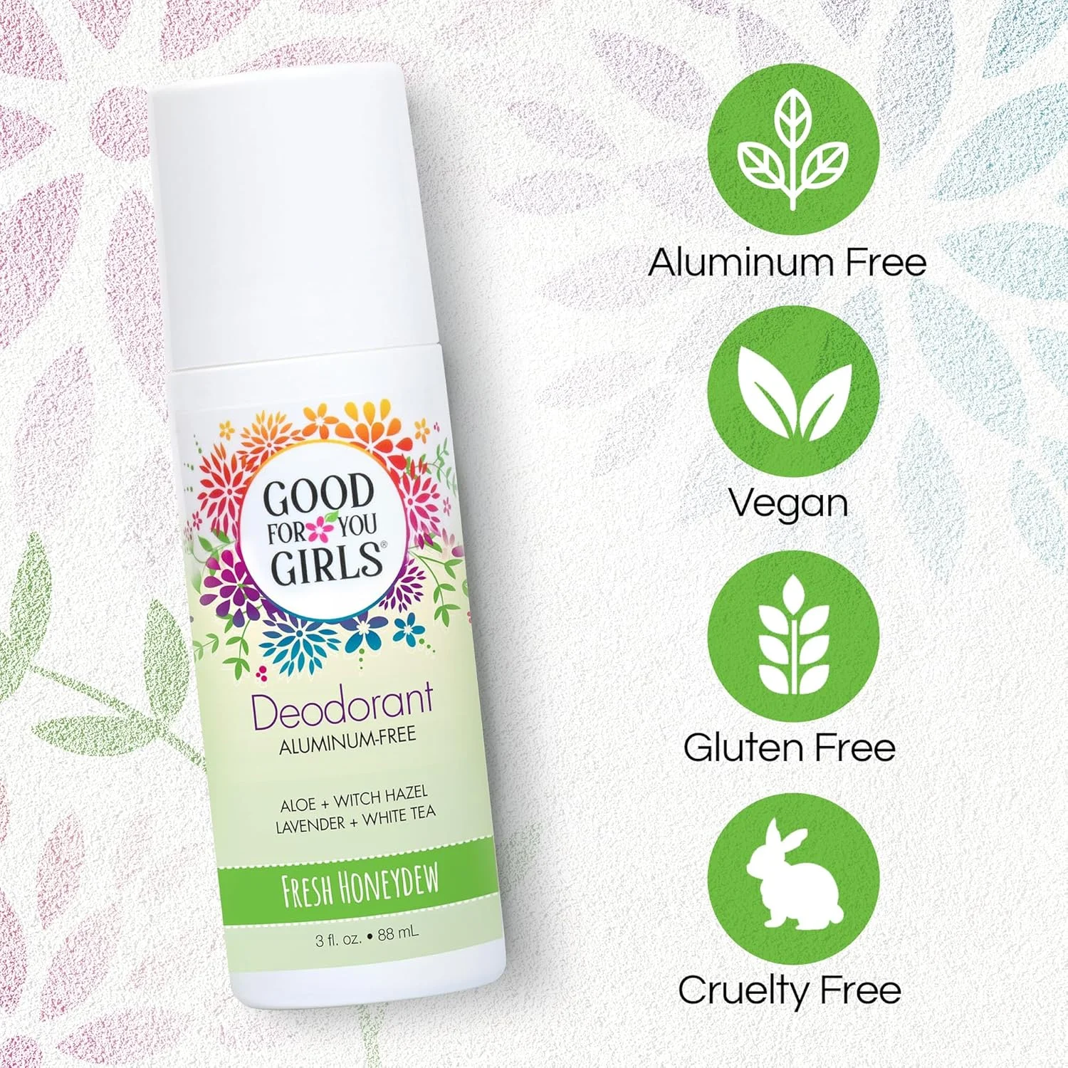 Good for You Girls Aluminum-Free, Natural & Vegan Deodorant for Kids, Preteens, Teens, Safe & Effective Odor Protection, Clear Roll-On, Natural Fragrance | Fresh Honeydew, 3 oz (Pack of 1) Good for You Girls Aluminum-Free, Natural & Vegan Deodorant for Kids, Preteens, Teens, Safe & Effective Odor Protection, Clear Roll-On, Natural Fragrance | Fresh Honeydew, 3 oz (Pack of 1)