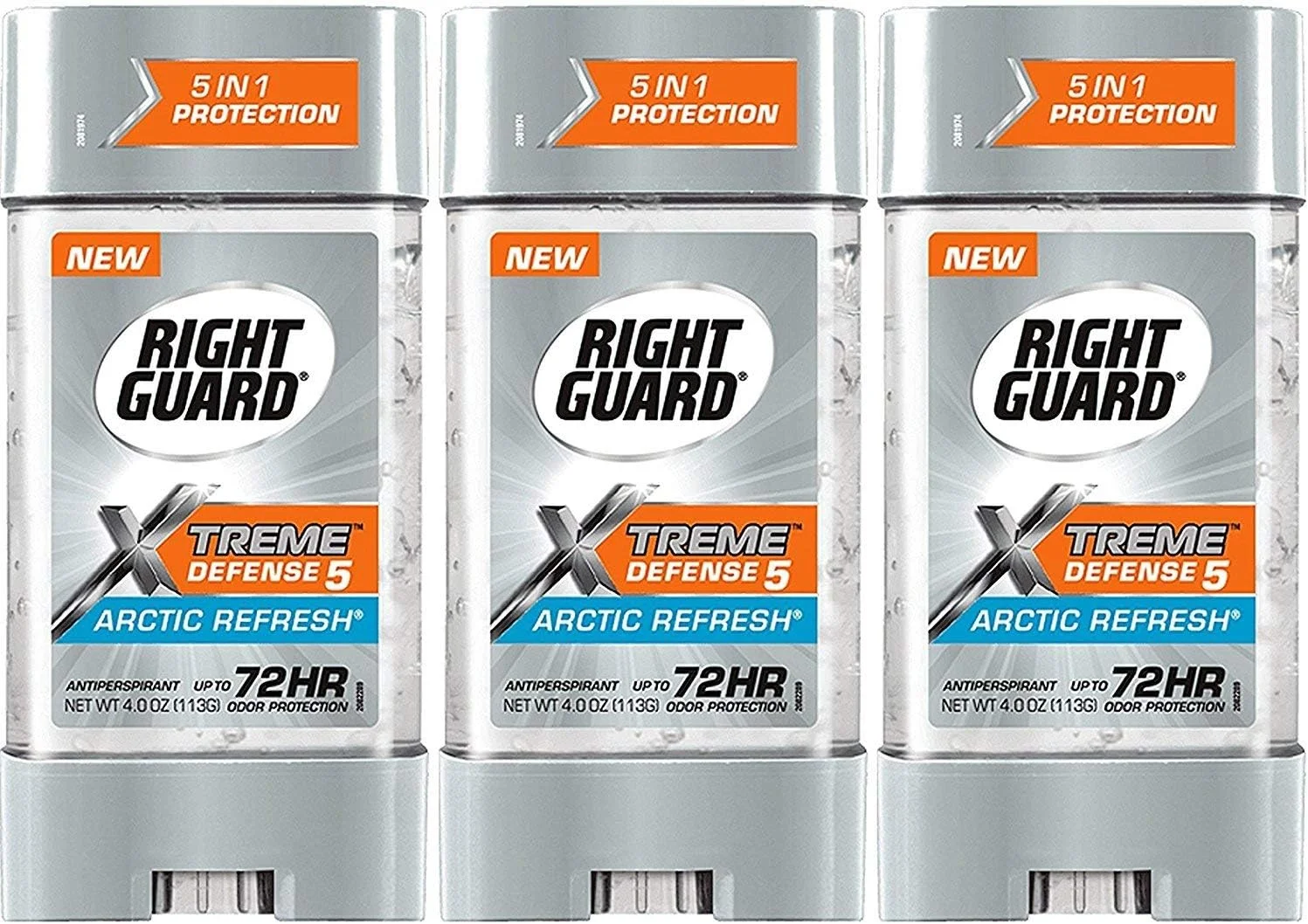 ژل ضد تعریق و خوشبو کننده بدن مردانه رایت گارد مدل Total Defense 5 Power با رایحه Arctic Refresh حجم 113 گرم (بسته 3 عددی)