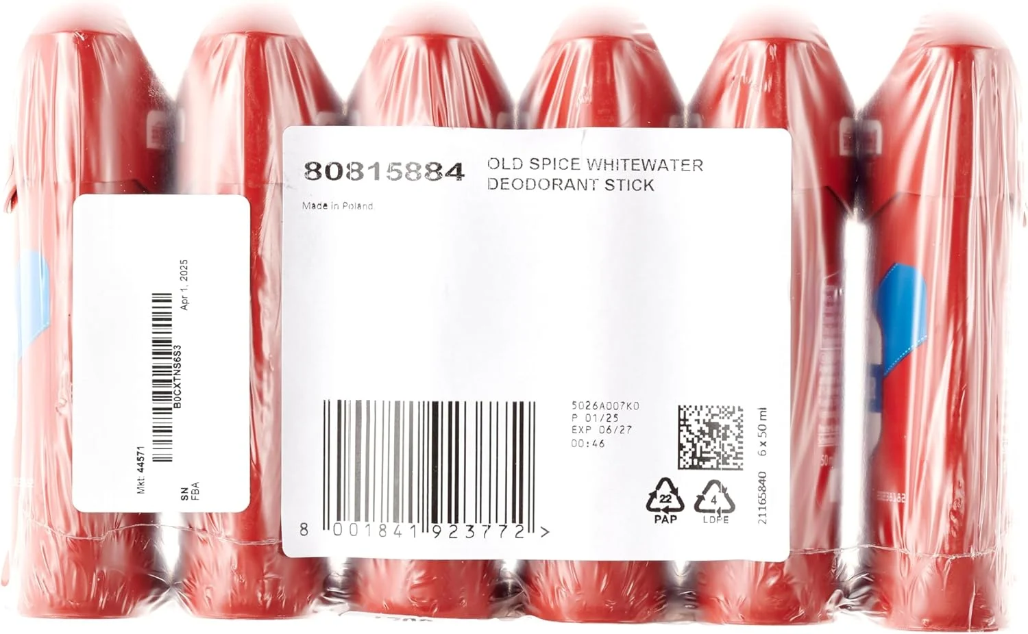 استیک دئودورانت مردانه اولد اسپایس وایت واتر، 6 عدد 50 میلی لیتری، طراوت 24 ساعته در 7 روز هفته با استفاده روزانه، رایحه ماندگار با کیفیت عطر، محافظت در برابر بو، بدون نمک آلومینیوم استیک دئودورانت مردانه اولد اسپایس وایت واتر، 6 عدد 50 میلی لیتری، طراوت 24 ساعته در 7 روز هفته با استفاده روزانه، رایحه ماندگار با کیفیت عطر، محافظت در برابر بو، بدون نمک آلومینیوم