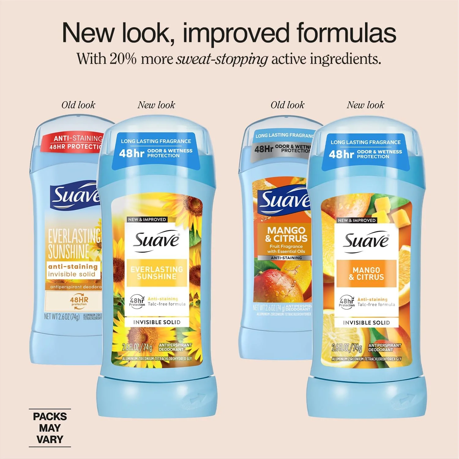 مام ضد تعریق زنانه سواو، بسته 3 عددی متنوع - Tropical Paradise، Mango & Citrus + Everlasting Sunshine، ضد لک، جامد نامرئی، بدون تالک، 76 گرم مام ضد تعریق زنانه سواو، بسته 3 عددی متنوع - Tropical Paradise، Mango & Citrus + Everlasting Sunshine، ضد لک، جامد نامرئی، بدون تالک، 76 گرم