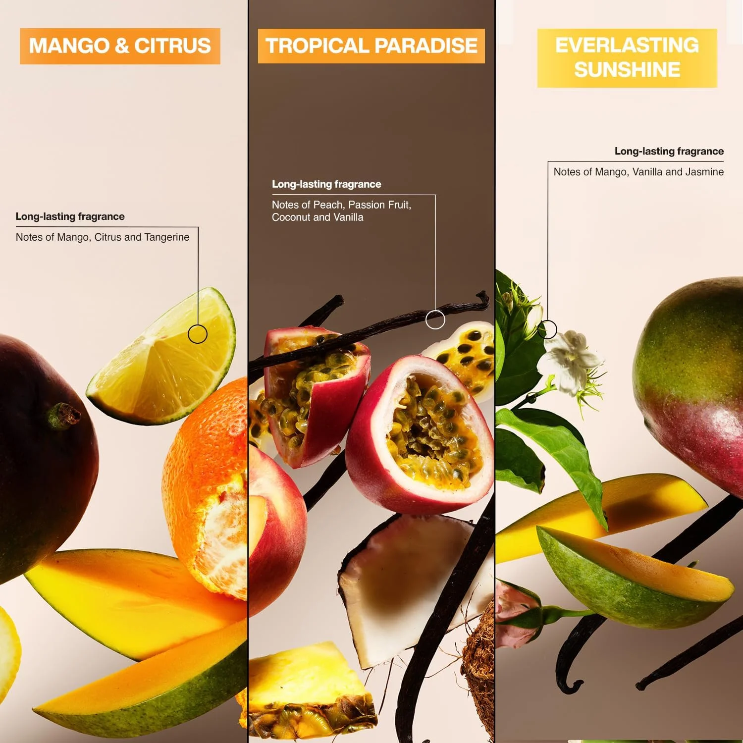 مام ضد تعریق زنانه سواو، بسته 3 عددی متنوع - Tropical Paradise، Mango & Citrus + Everlasting Sunshine، ضد لک، جامد نامرئی، بدون تالک، 76 گرم مام ضد تعریق زنانه سواو، بسته 3 عددی متنوع - Tropical Paradise، Mango & Citrus + Everlasting Sunshine، ضد لک، جامد نامرئی، بدون تالک، 76 گرم
