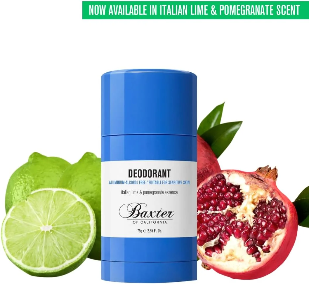 دئودورانت باکستر آف کالیفرنیا، استیک شفاف بدون آلومینیوم و الکل، عصاره لیمو ایتالیایی و انار، 75 گرم دئودورانت باکستر آف کالیفرنیا، استیک شفاف بدون آلومینیوم و الکل، عصاره لیمو ایتالیایی و انار، 75 گرم