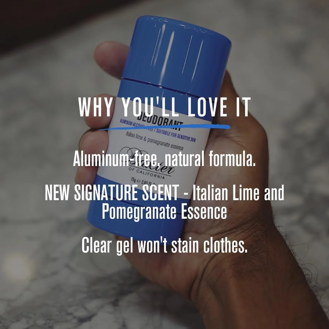 دئودورانت باکستر آف کالیفرنیا، استیک شفاف بدون آلومینیوم و الکل، عصاره لیمو ایتالیایی و انار، 75 گرم دئودورانت باکستر آف کالیفرنیا، استیک شفاف بدون آلومینیوم و الکل، عصاره لیمو ایتالیایی و انار، 75 گرم