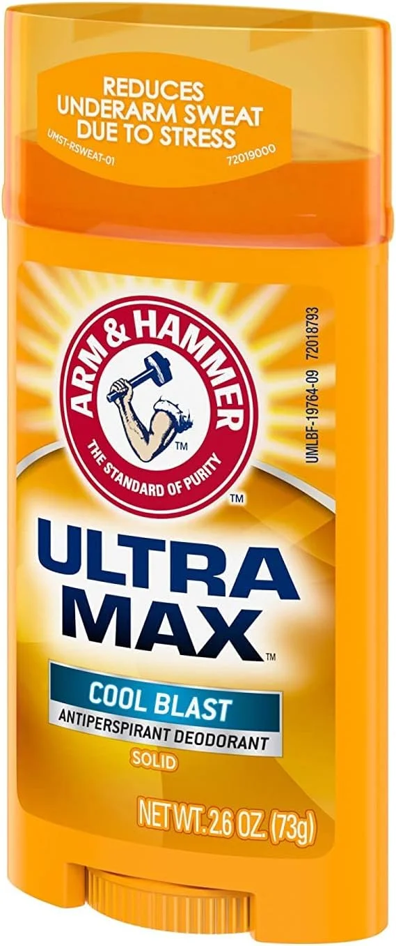 مام ضد تعریق و خوشبو کننده آرم اند همر Ultramax مدل Cool Blast، جامد، 73 گرم (بسته 6 عددی) مام ضد تعریق و خوشبو کننده آرم اند همر Ultramax مدل Cool Blast، جامد، 73 گرم (بسته 6 عددی)