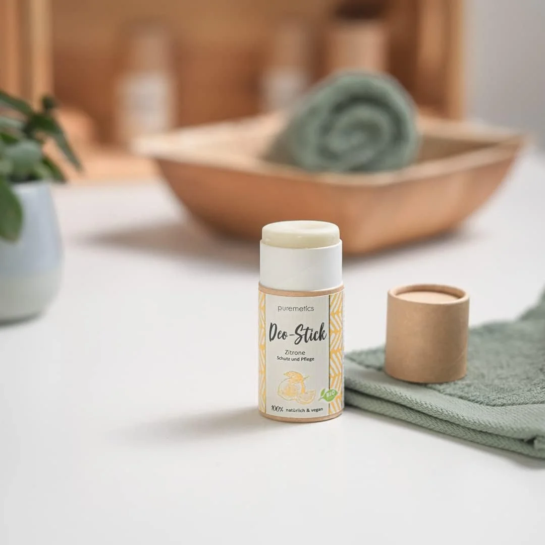 استیک دئودورانت بدون پلاستیک puremetics مدل "لیمو" ارگانیک، 100% طبیعی، وگان و بدون پلاستیک | دارای گواهی ارگانیک | دئودورانت جامد | قلم دئودورانت | بدون پلاستیک استیک دئودورانت بدون پلاستیک puremetics مدل "لیمو" ارگانیک، 100% طبیعی، وگان و بدون پلاستیک | دارای گواهی ارگانیک | دئودورانت جامد | قلم دئودورانت | بدون پلاستیک