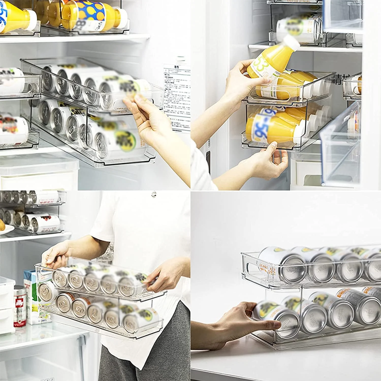 جا قوطی چرخشی برای یخچال، آشپزخانه، کابینت، انبار، روی میز - نظم دهنده برای 10 قوطی نوشابه، آبجو و نوشیدنی های استاندارد 330 میلی لیتری جا قوطی چرخشی برای یخچال، آشپزخانه، کابینت، انبار، روی میز - نظم دهنده برای 10 قوطی نوشابه، آبجو و نوشیدنی های استاندارد 330 میلی لیتری