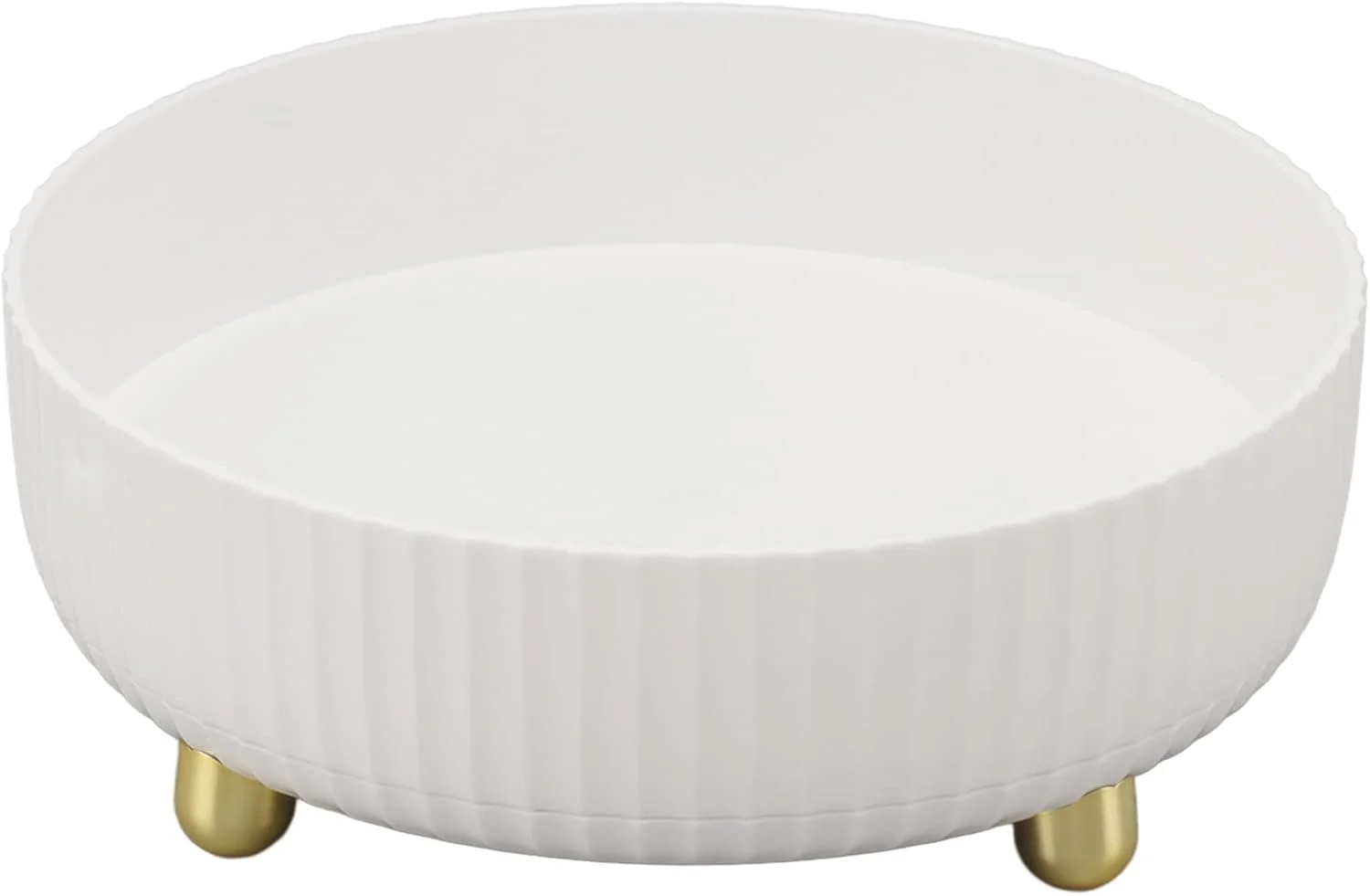 قفسه چرخشی 360 درجه، ضد لغزش و پایدار، چند منظوره، ساخته شده از مواد PP، بافت دار با بافت برجسته، برای میز آشپزخانه، پیشخوان، (سفید)