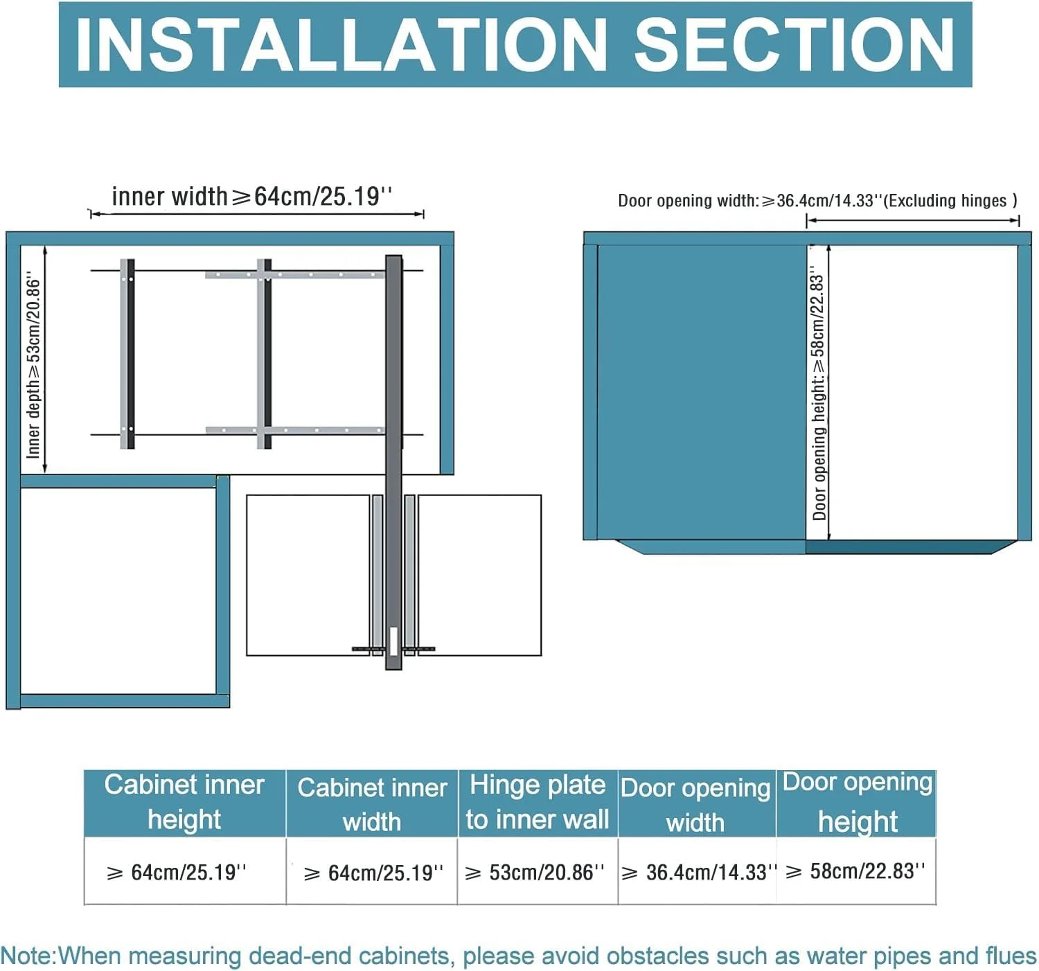 آرگنایزر کابینت کنج کور RGSGZCO، دارای 4 سبد آلومینیومی، فضای ذخیره سازی بزرگ آشپزخانه، چرخش روان، ارتفاع قابل تنظیم، چپ یا راست، ظرفیت وزنی 80 کیلوگرم