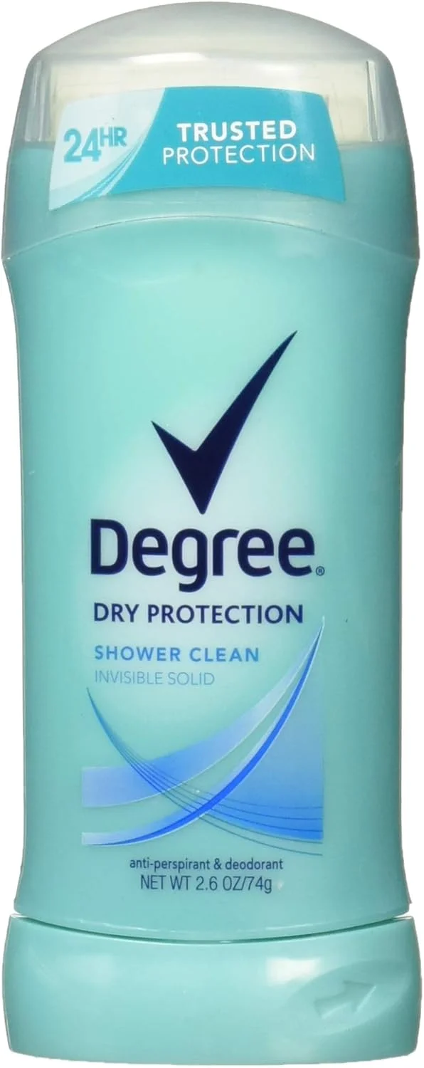 دئودورانت ضد تعریق و خوشبو کننده بدن زنانه Degree مدل Invisible Solid با رایحه Shower Clean، حجم 74 گرم