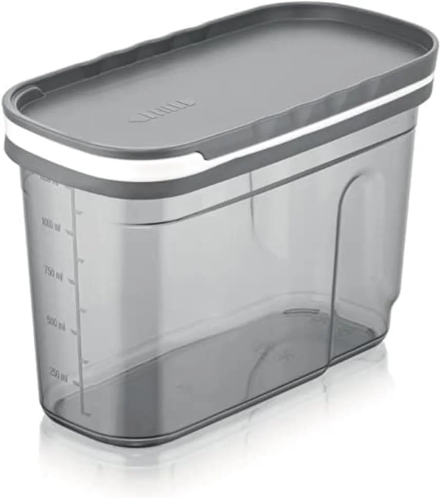 Foly Life Airtight Meal Prep storage box 1250ml with Locking Lids, Re-usable Plastic Food Storage Container, Stackable Kitchen Organizer Boxes, BPA Free & Microwave Freezer Dishwasher Safe