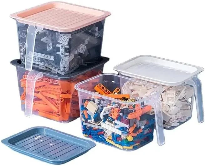 بسته 4 عددی جعبه های نگهداری کوچک Premify با درب، جعبه های نگهداری پلاستیکی قابل چیدن، سازمان دهنده یخچال و آشپزخانه، ظروف نگهداری مواد غذایی بسته 4 عددی جعبه های نگهداری کوچک Premify با درب، جعبه های نگهداری پلاستیکی قابل چیدن، سازمان دهنده یخچال و آشپزخانه، ظروف نگهداری مواد غذایی