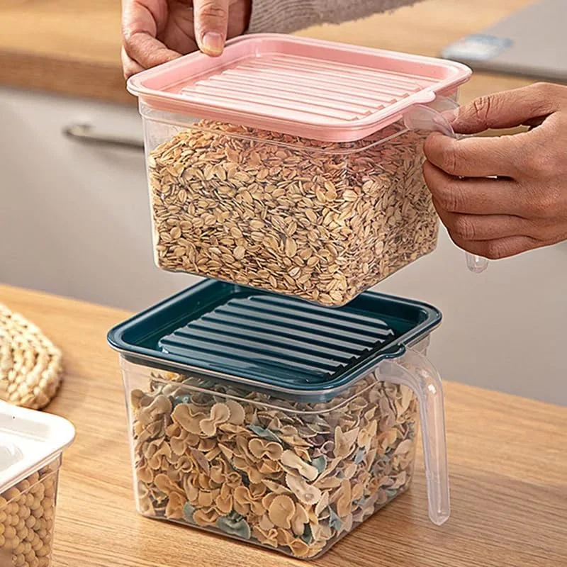 بسته 4 عددی جعبه های نگهداری کوچک Premify با درب، جعبه های نگهداری پلاستیکی قابل چیدن، سازمان دهنده یخچال و آشپزخانه، ظروف نگهداری مواد غذایی بسته 4 عددی جعبه های نگهداری کوچک Premify با درب، جعبه های نگهداری پلاستیکی قابل چیدن، سازمان دهنده یخچال و آشپزخانه، ظروف نگهداری مواد غذایی