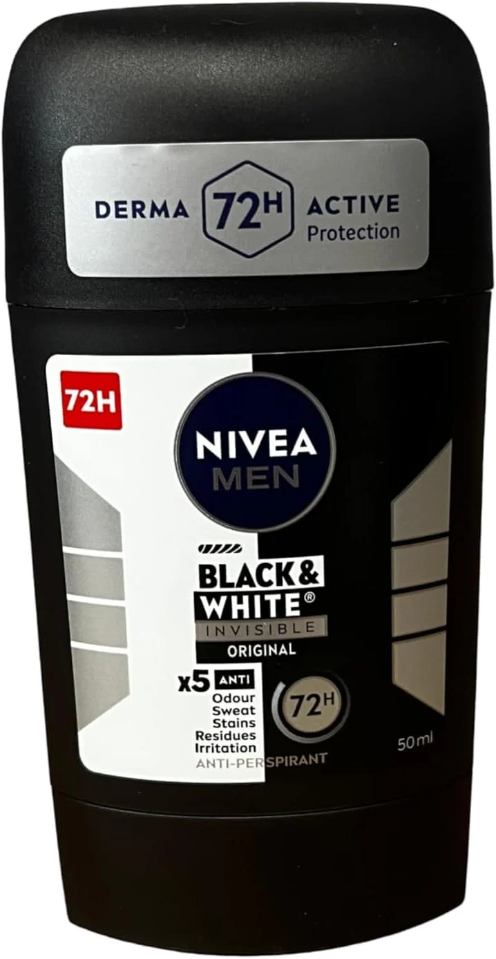نیوآ استیک ضد تعریق مردانه 5X Invisible Black & White، 5 عدد 40 میلی لیتر