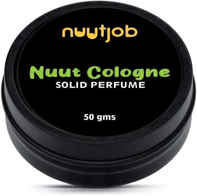 عطر جامد مردانه نووت جاب مدل Nuut Cologne بسته 50 گرمی | عطر جامد با ماندگاری طولانی | دئودورانت مخصوص آقایان | ساخته شده با موم زنبور عسل و شی باتر | ضد خارش و ضد بوی نامطبوع برای بدن