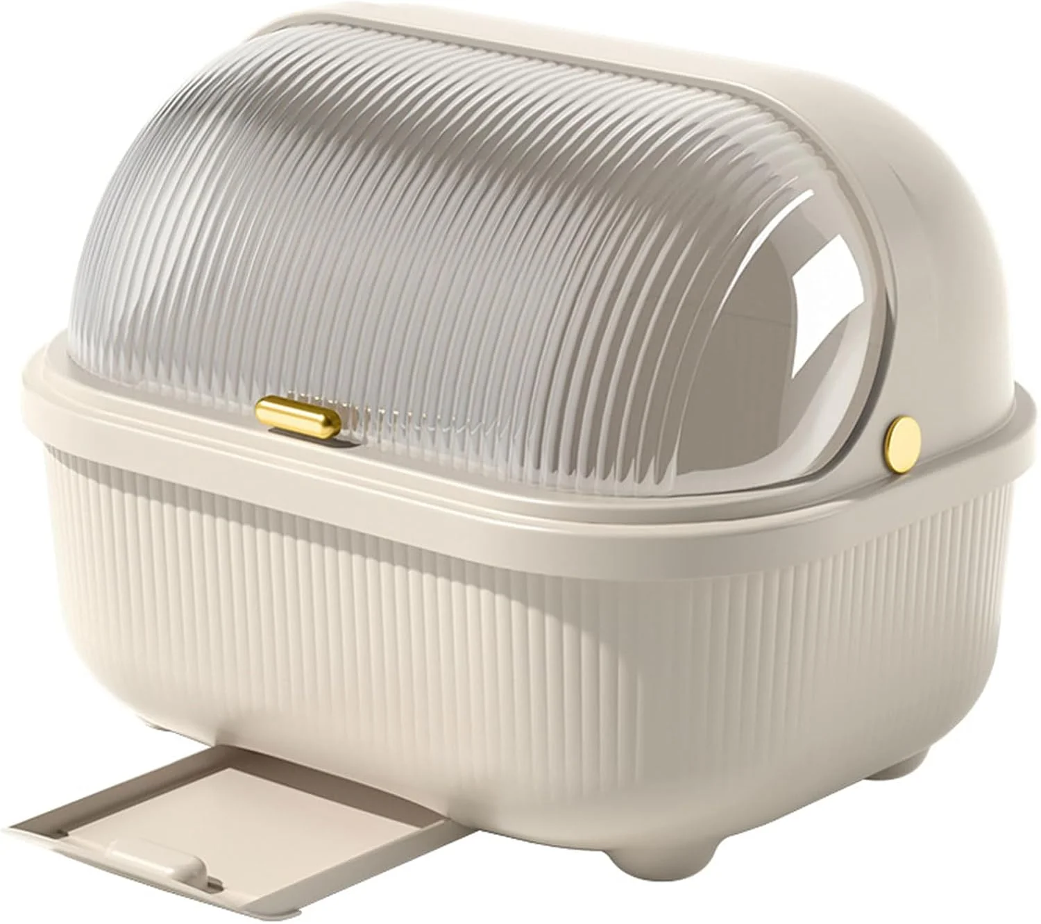 آبچکان ظرف نوگو، آبچکان بزرگ با درب پوششی و سینی تخلیه آب، جعبه نگهداری ظروف برای سازماندهی و صرفه جویی در فضای کابینت آشپزخانه آبچکان ظرف نوگو، آبچکان بزرگ با درب پوششی و سینی تخلیه آب، جعبه نگهداری ظروف برای سازماندهی و صرفه جویی در فضای کابینت آشپزخانه