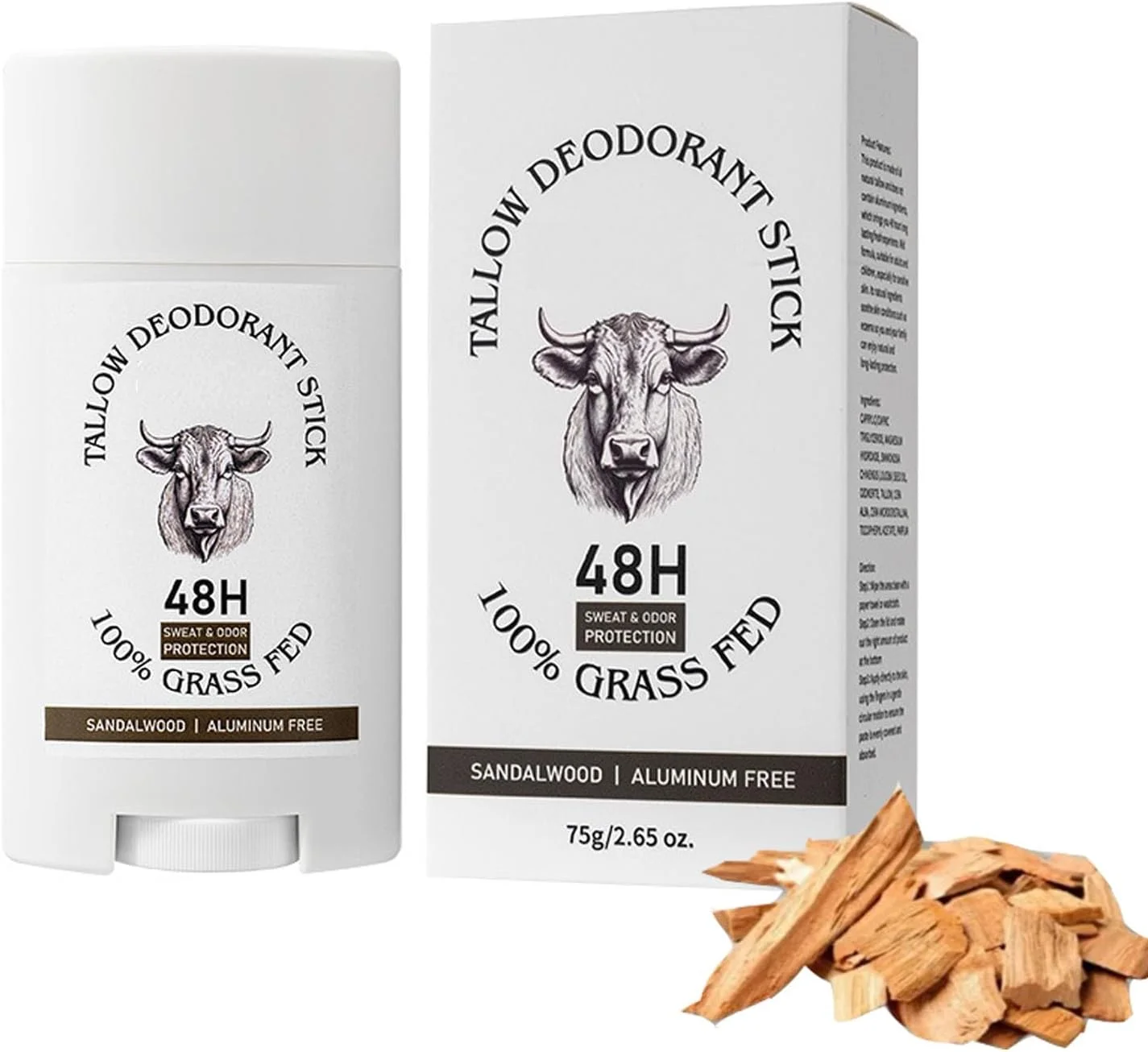 استیک دئودورانت پیه، دئودورانت پیه، دئودورانت پیه گاو برای مردان، کنترل بوی 48 ساعته، استیک دئودورانت ضد تعریق نامرئی (چوب صندل)