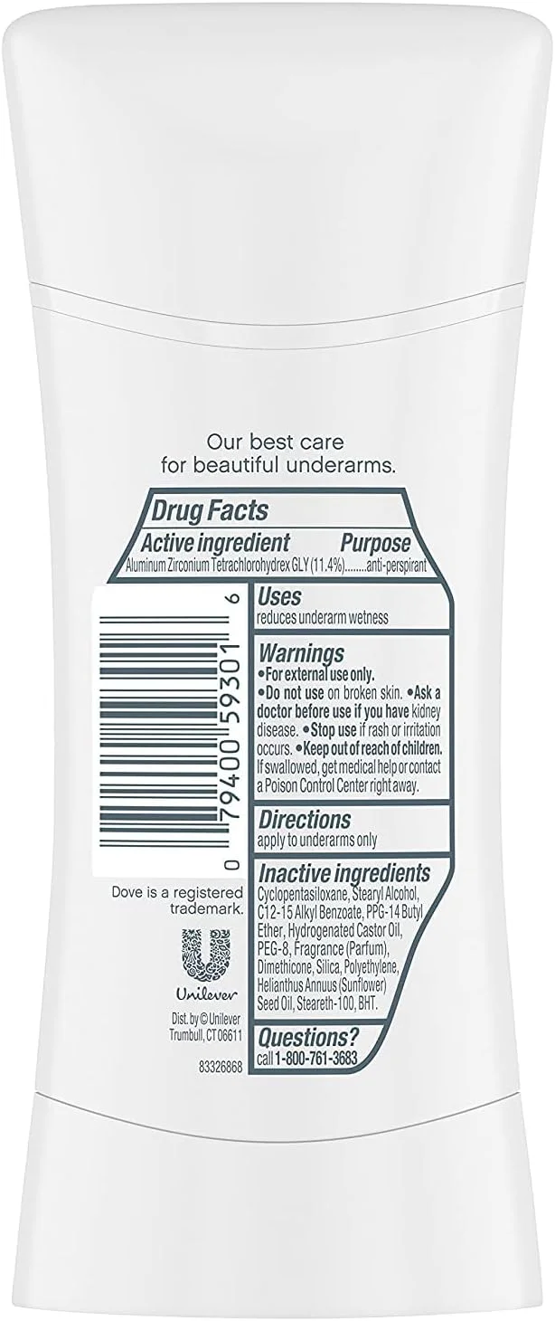 استیک ضد تعریق داو Invisible Advanced Care با پوشش شفاف 74 گرم (بسته 2 عددی)