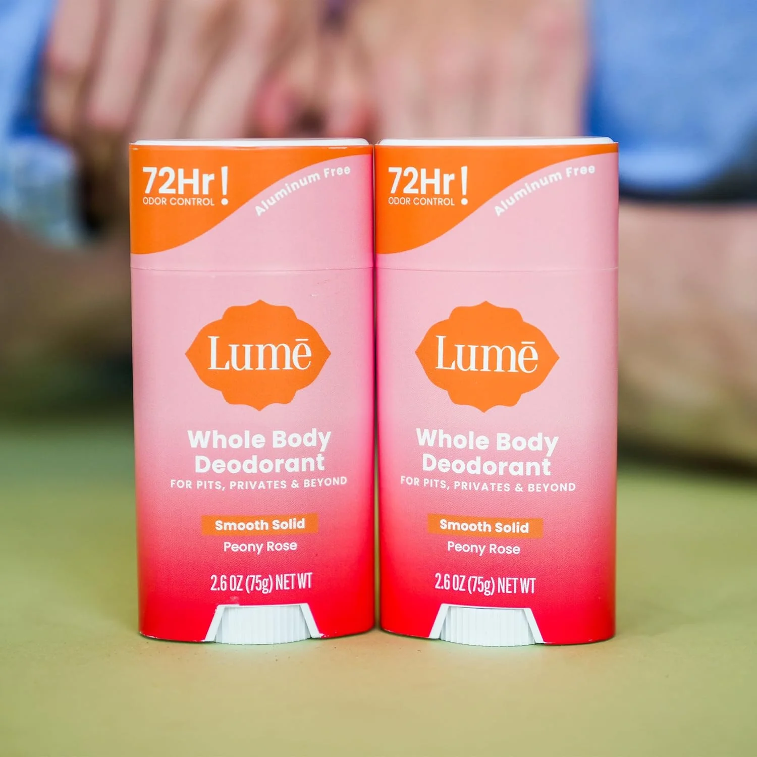 Lume Whole Body Deodorant - Smooth Solid Stick - 72 Hour Odor Control - Aluminum Free, Baking Soda Free and Skin Safe - 2.6 Ounce (Pack of 2) (Peony Rose) Lume Whole Body Deodorant - Smooth Solid Stick - 72 Hour Odor Control - Aluminum Free, Baking Soda Free and Skin Safe - 2.6 Ounce (Pack of 2) (Peony Rose)