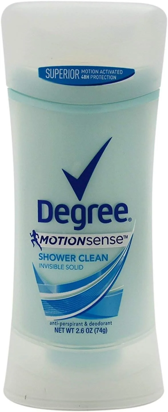 دئودورانت زنانه Degree مدل Motion Sense با رایحه Shower Clean، جامد نامرئی، 74 گرم دئودورانت زنانه Degree مدل Motion Sense با رایحه Shower Clean، جامد نامرئی، 74 گرم