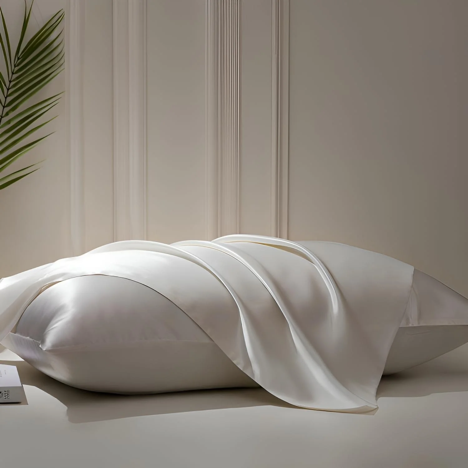 روبالشتی ابریشمی سفید - روکش بالش ابریشم خالص توت 100% برای مو و پوست، ضد حساسیت و خنک کننده لوکس (سایز استاندارد 50x75) روبالشتی ابریشمی سفید - روکش بالش ابریشم خالص توت 100% برای مو و پوست، ضد حساسیت و خنک کننده لوکس (سایز استاندارد 50x75)