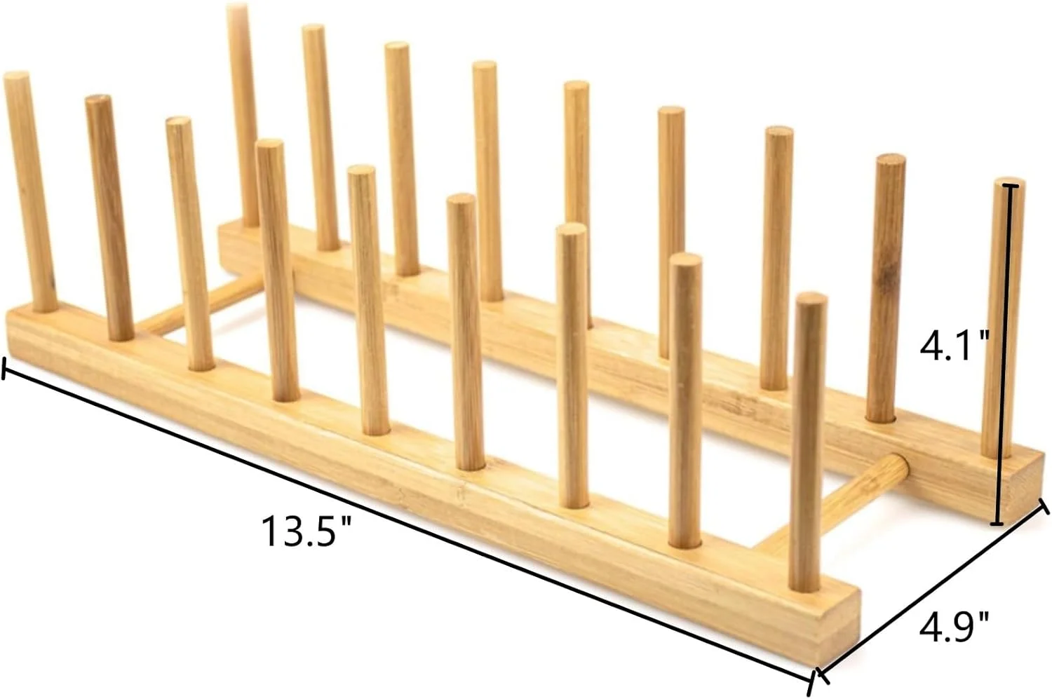 جای خشک کن ظروف بامبو Lawei، بسته 4 عددی، جای بشقاب، نگهدارنده درب قابلمه، قفسه سازمان دهنده ظروف برای بشقاب ها، فنجان ها، کاسه ها، ظرف ها، تخته برش، آبچکان، سازمان دهنده کابینت آشپزخانه