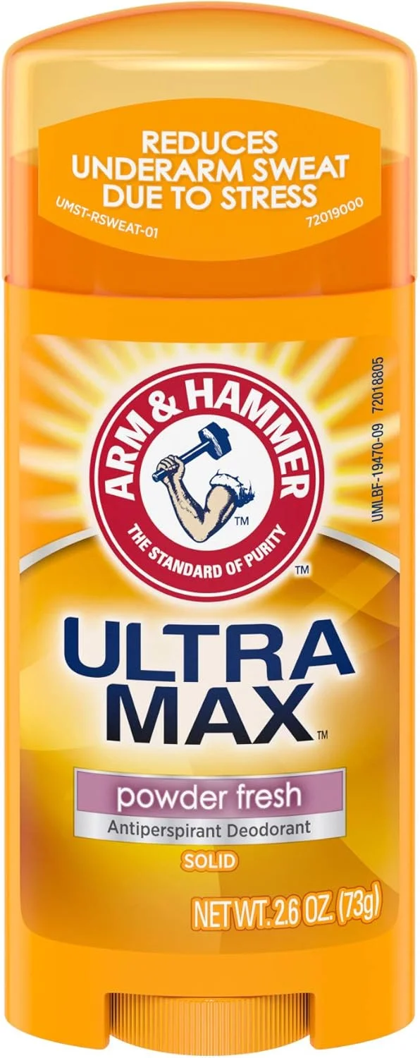 دئودورانت و ضد تعریق جامد آرم اند همر Ultramax، پودر فرش، 74 گرم (بسته 6 عددی)