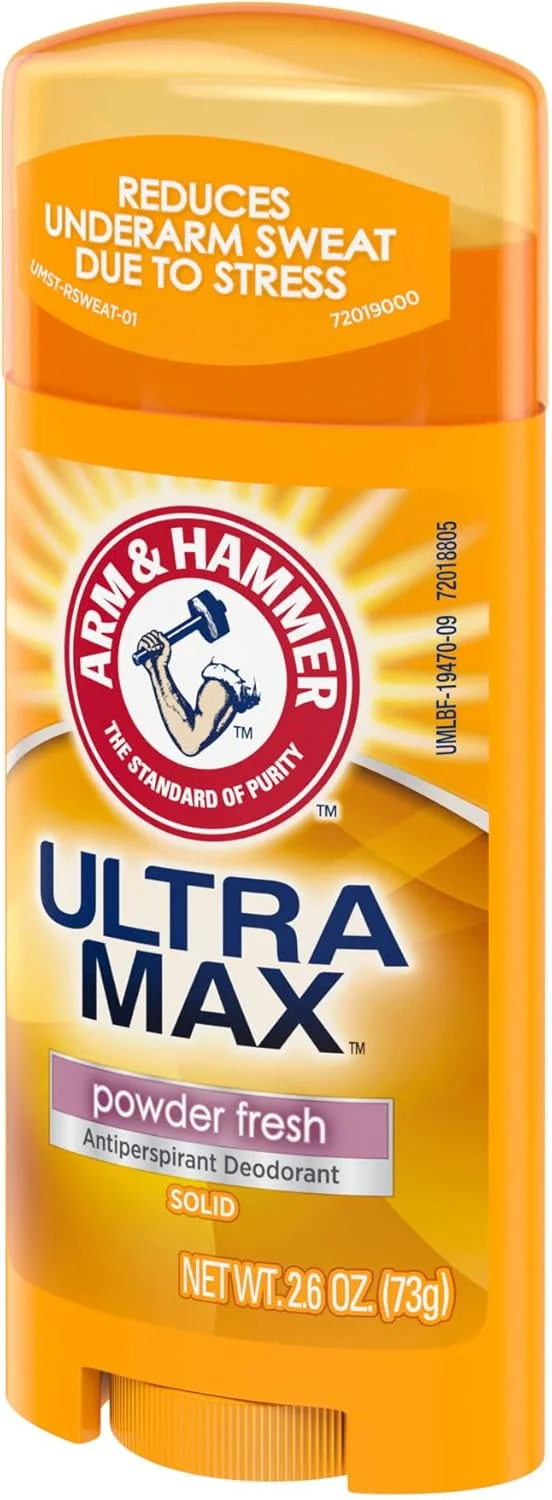 دئودورانت و ضد تعریق جامد آرم اند همر Ultramax، پودر فرش، 74 گرم (بسته 6 عددی) دئودورانت و ضد تعریق جامد آرم اند همر Ultramax، پودر فرش، 74 گرم (بسته 6 عددی)