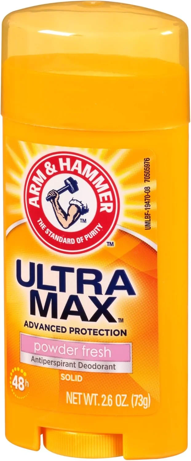 دئودورانت و ضد تعریق جامد آرم اند همر Ultramax، پودر فرش، 74 گرم (بسته 6 عددی) دئودورانت و ضد تعریق جامد آرم اند همر Ultramax، پودر فرش، 74 گرم (بسته 6 عددی)