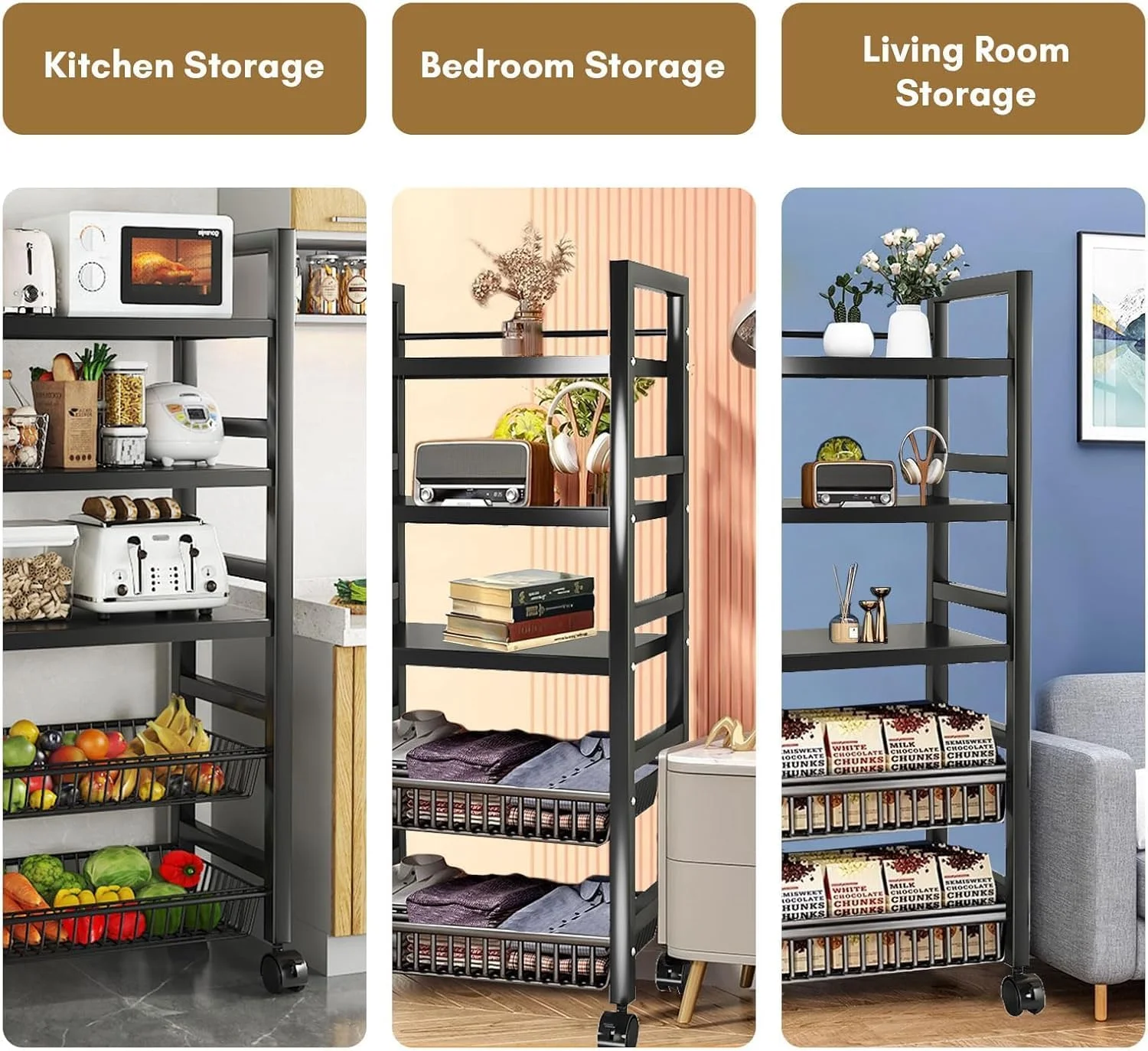 قفسه های ذخیره سازی آشپزخانه OYDAS با 4 طبقه، ذخیره سازی فولاد ضد زنگ با چرخ برای قفسه های انبار ذخیره سازی، قفسه متحرک چند منظوره ذخیره سازی، قفسه های سازمان دهنده ذخیره سازی قفسه ایستاده قفسه های ذخیره سازی آشپزخانه OYDAS با 4 طبقه، ذخیره سازی فولاد ضد زنگ با چرخ برای قفسه های انبار ذخیره سازی، قفسه متحرک چند منظوره ذخیره سازی، قفسه های سازمان دهنده ذخیره سازی قفسه ایستاده