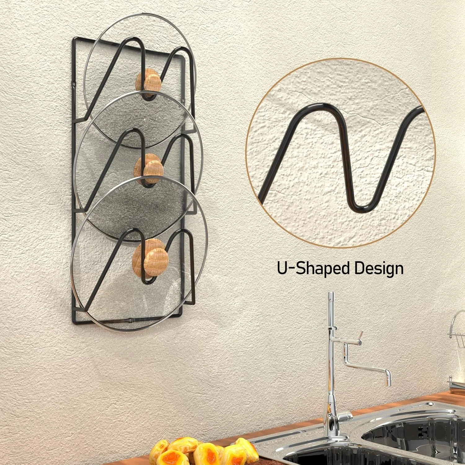 ارگانایزر درب قابلمه KOWVOWZ، بسته 2 عددی، ارگانایزر 6 طبقه درب قابلمه و تابه برای کابینت یا دیوار/درب، نصب چسبی بدون نیاز به سوراخکاری، راه حل صرفه جویی در فضا ارگانایزر درب قابلمه KOWVOWZ، بسته 2 عددی، ارگانایزر 6 طبقه درب قابلمه و تابه برای کابینت یا دیوار/درب، نصب چسبی بدون نیاز به سوراخکاری، راه حل صرفه جویی در فضا