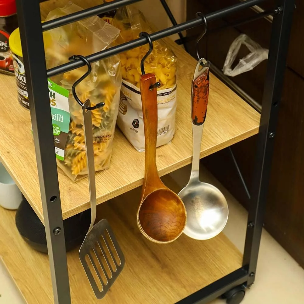 ترولی آشپزخانه 4 طبقه YATAI، قفسه ذخیره سازی چند منظوره آشپزخانه با سبدهای توری و قفسه های چوبی، ترولی سرو چرخ دار صرفه جویی در فضا برای میوه، سبزیجات، ظروف، انبار، اتاق، خانه اداری ترولی آشپزخانه 4 طبقه YATAI، قفسه ذخیره سازی چند منظوره آشپزخانه با سبدهای توری و قفسه های چوبی، ترولی سرو چرخ دار صرفه جویی در فضا برای میوه، سبزیجات، ظروف، انبار، اتاق، خانه اداری