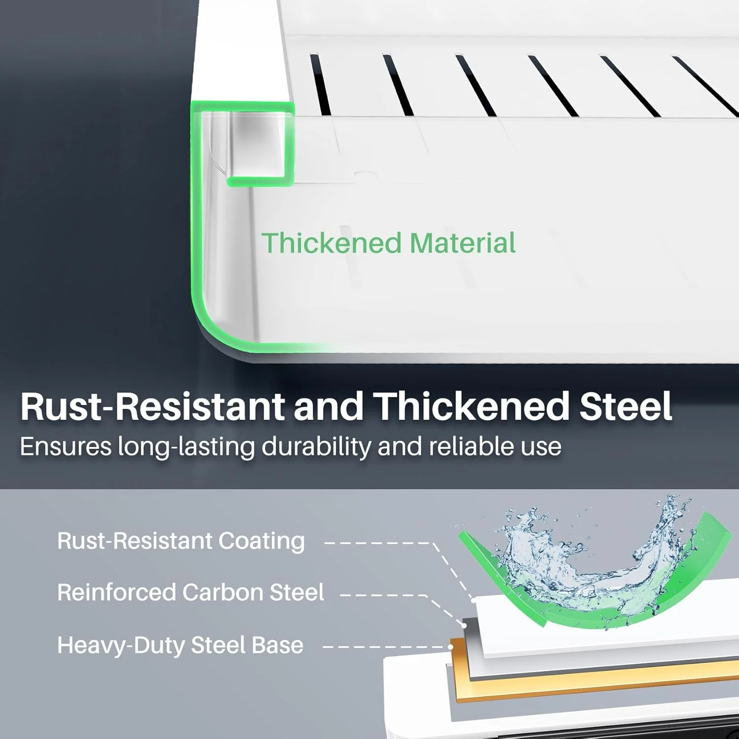 سازمان دهنده کابینت کشویی قابل گسترش Kitstorack با فیلم نانو چسبی - برای نگهداری در آشپزخانه، انبار، حمام