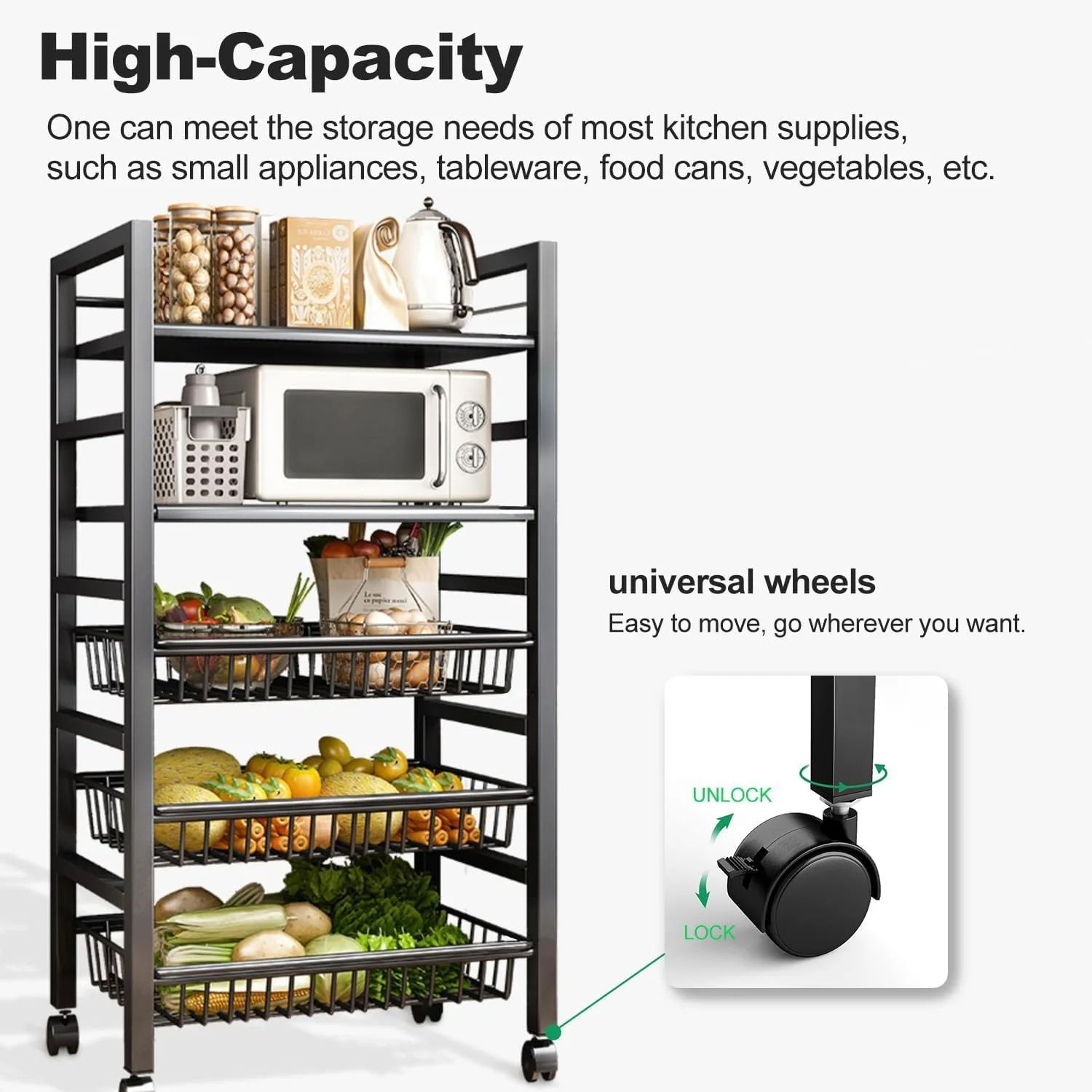 قفسه های ذخیره سازی آشپزخانه OYDAS با 4 طبقه، ذخیره سازی فولاد ضد زنگ با چرخ برای قفسه های انبار ذخیره سازی، قفسه متحرک چند منظوره ذخیره سازی، قفسه های سازمان دهنده ذخیره سازی قفسه ایستاده قفسه های ذخیره سازی آشپزخانه OYDAS با 4 طبقه، ذخیره سازی فولاد ضد زنگ با چرخ برای قفسه های انبار ذخیره سازی، قفسه متحرک چند منظوره ذخیره سازی، قفسه های سازمان دهنده ذخیره سازی قفسه ایستاده